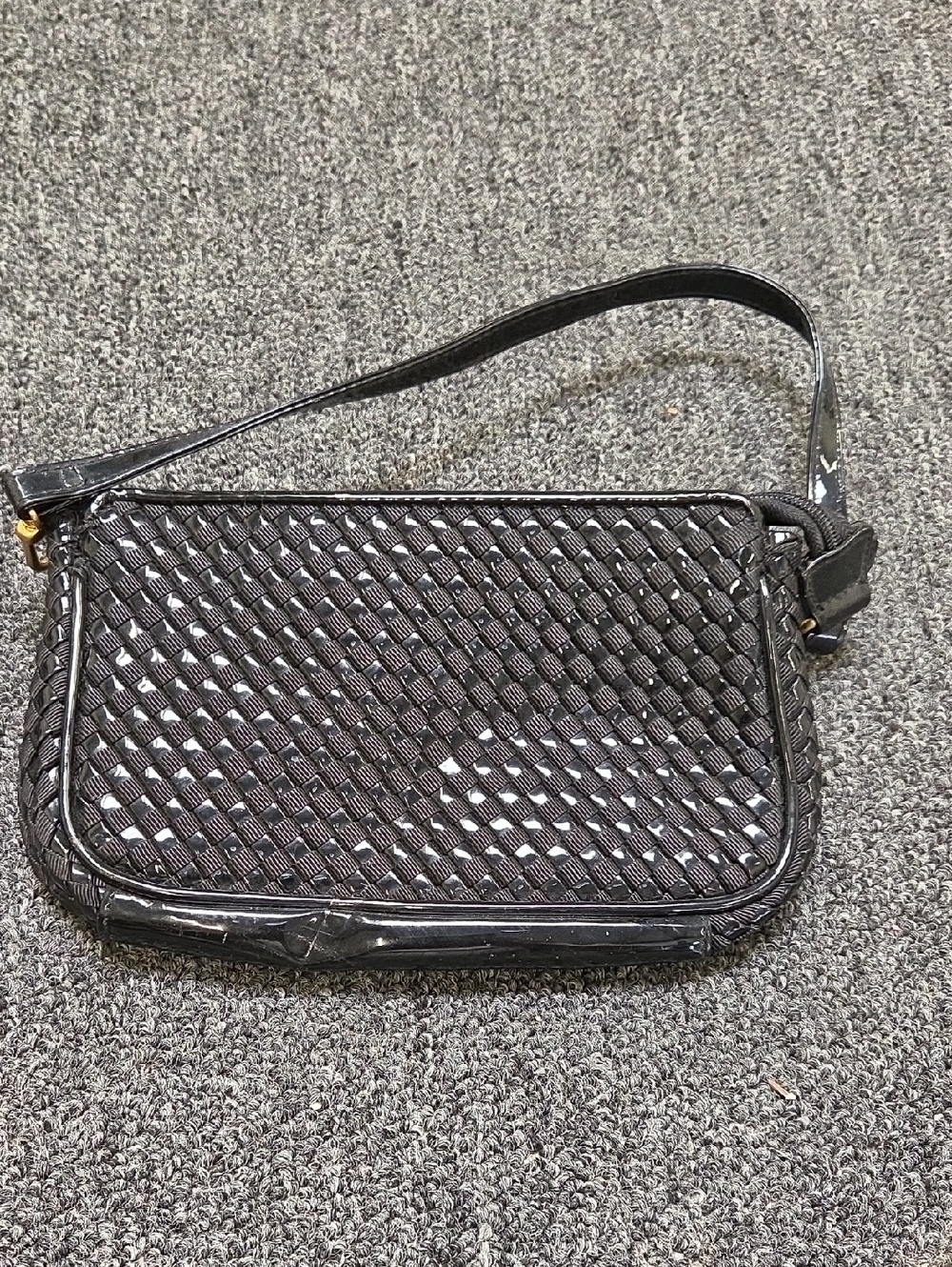 Americana by sharif Black tasseled Purse